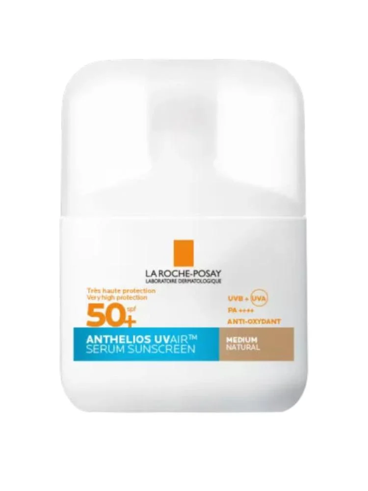 سيروم واقي شمس SPF50+ أنثيليوس يو في إير الملون متوسط طبيعي من لاروش بوزيه – 50 مل