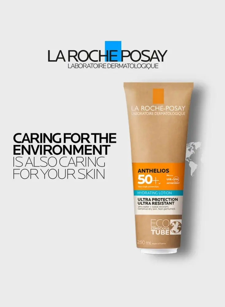 لوشن أﻧﺜﻴﻠﻴﻮس واﻗﻲ شمس مرطب بعامل حماية SPF50+ من لاروش بوزيه – 250 مل