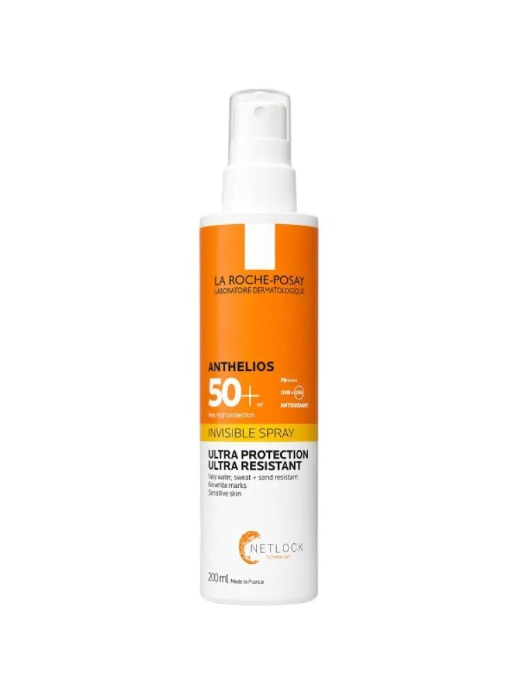بخاخ واقي شمس انثيليوس غير مرئي للبشرة الحساسة SPF 50+ من لاروش بوزيه – 200 مل