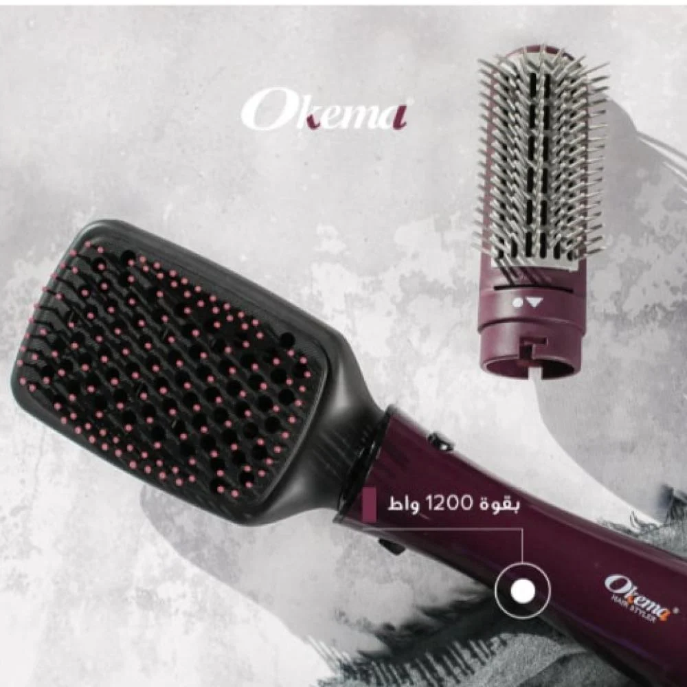 فرشاة تصفيف وفرد الشعر 1200 واط من اوكيما – OK-2119