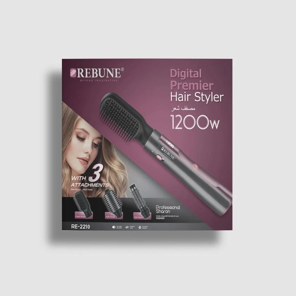 مصفف شعر 3 في 1 من Rebune – 1200 واط – RE-2210