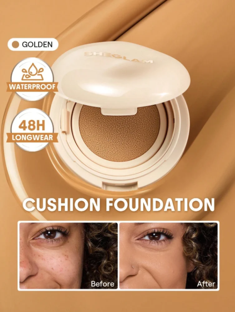 كوشن فاونديشن لوك آند جو طويل الثبات Golden من شيقلام 12 جرام