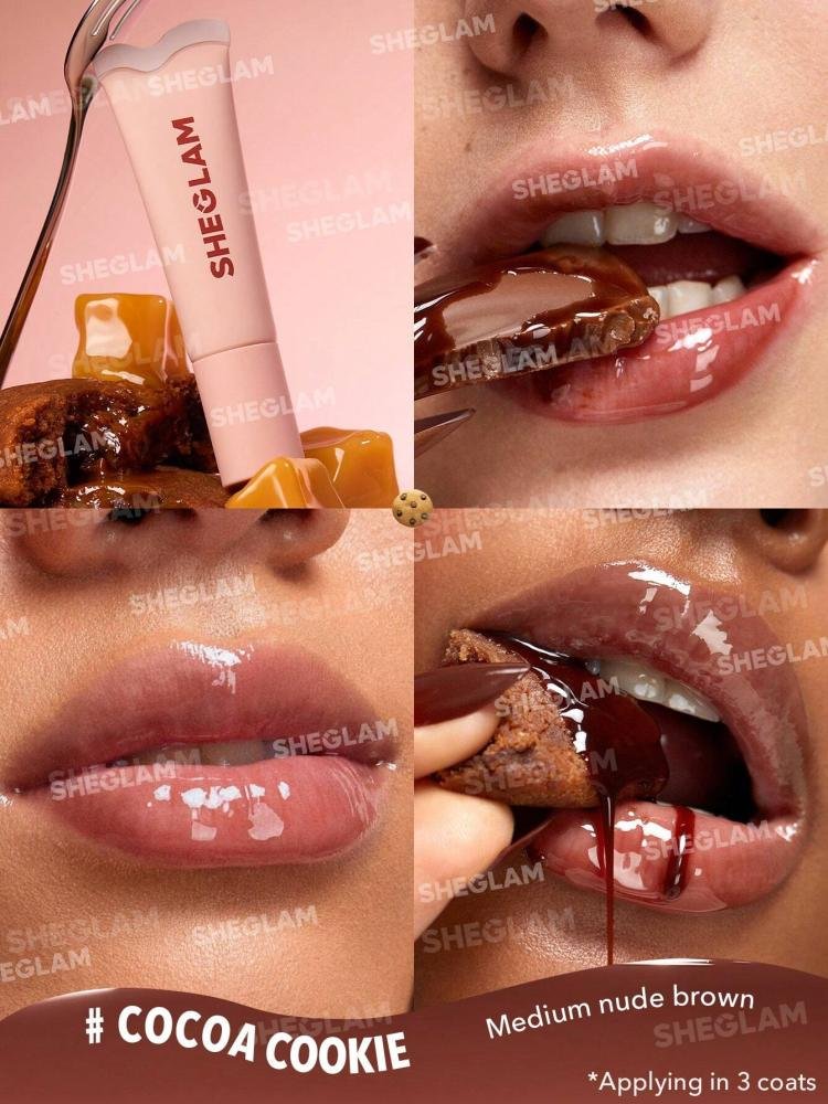 مرطب وملمع الشفاه كريستال جليز Cocoa Cookie من شيقلام 10 مل