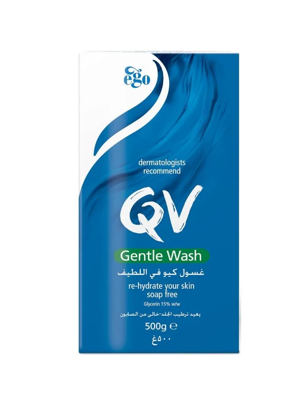 غسول لطيف خالي من العطور من كيو في – 500 جم