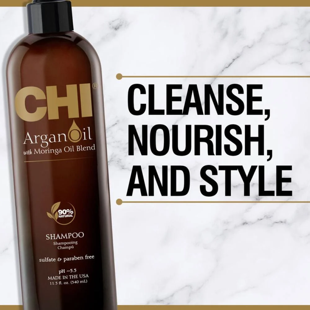 بلسم بزيت الأرغان والمورينغا للشعر الجاف والتالف من تشي – 340 مل