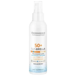 بخاخ حليبي سنبريلا واقي شمس SPF 50 للبشرة الحساسة من ديرميديك - 150 مل